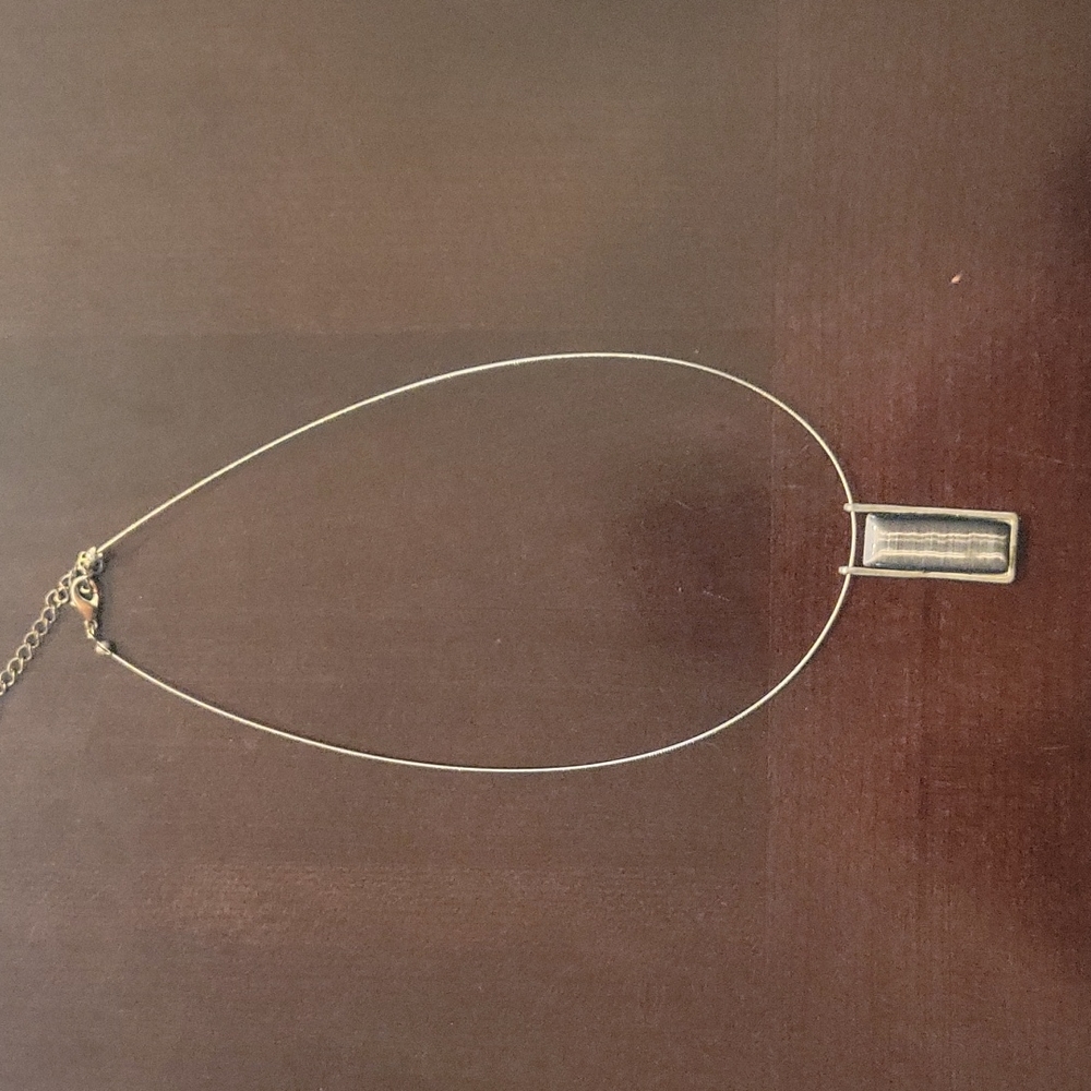 Gray Pendant Necklace